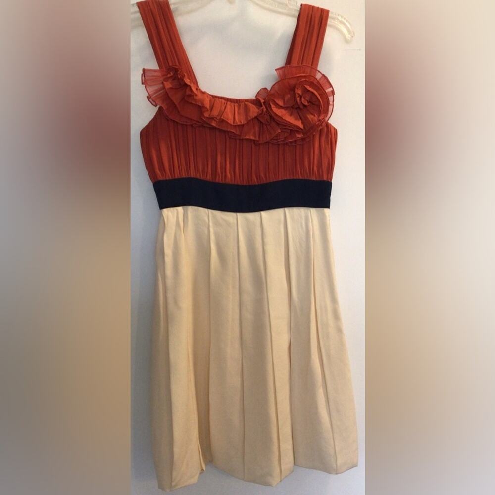 BCBG maxazria sleeveless silk dress size 2